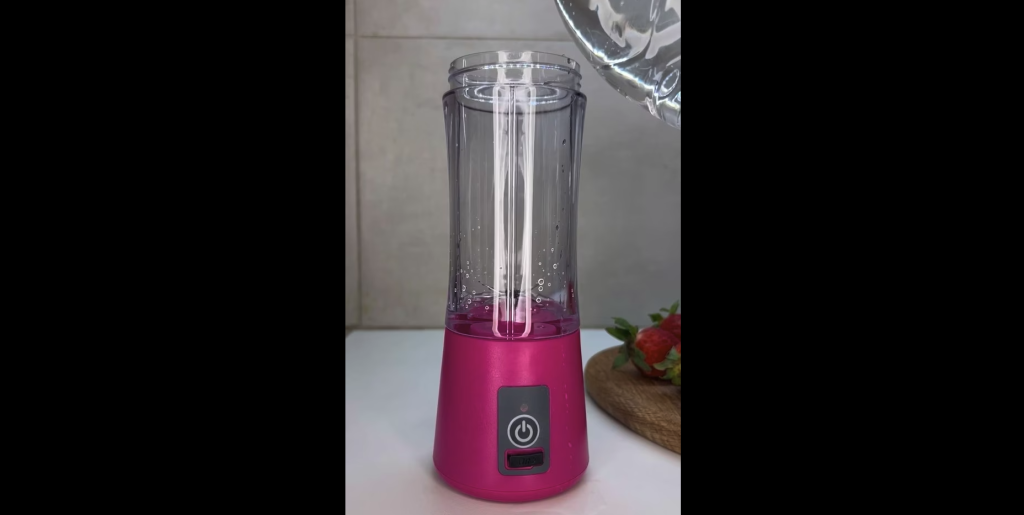 pink food blender