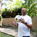 Man holding a football