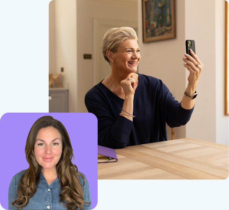 Health coach video session