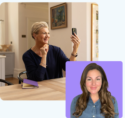 Health coach video session